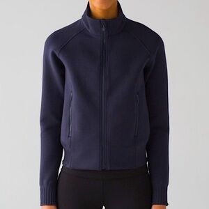 Lululemon NTS Scuba Spacer zip up dark periwinkle athletic jacket